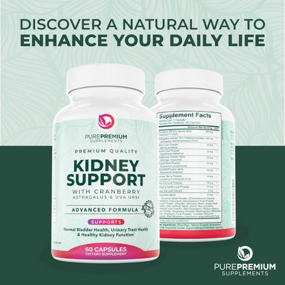 PurePremium Kidney Support – Cranberry & Astragalus (21-in-1)