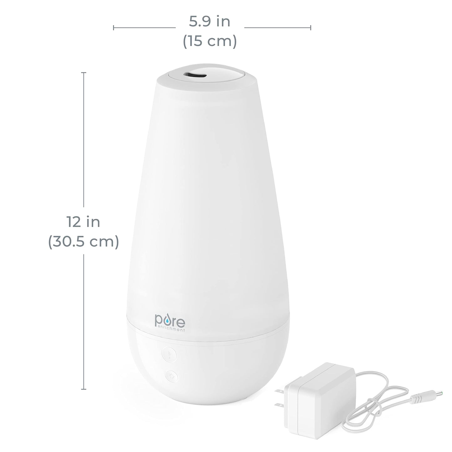 PureSpa XL 3-in-1 Humidifier, Diffuser & Mood Light – 2L, 350 sq ft
