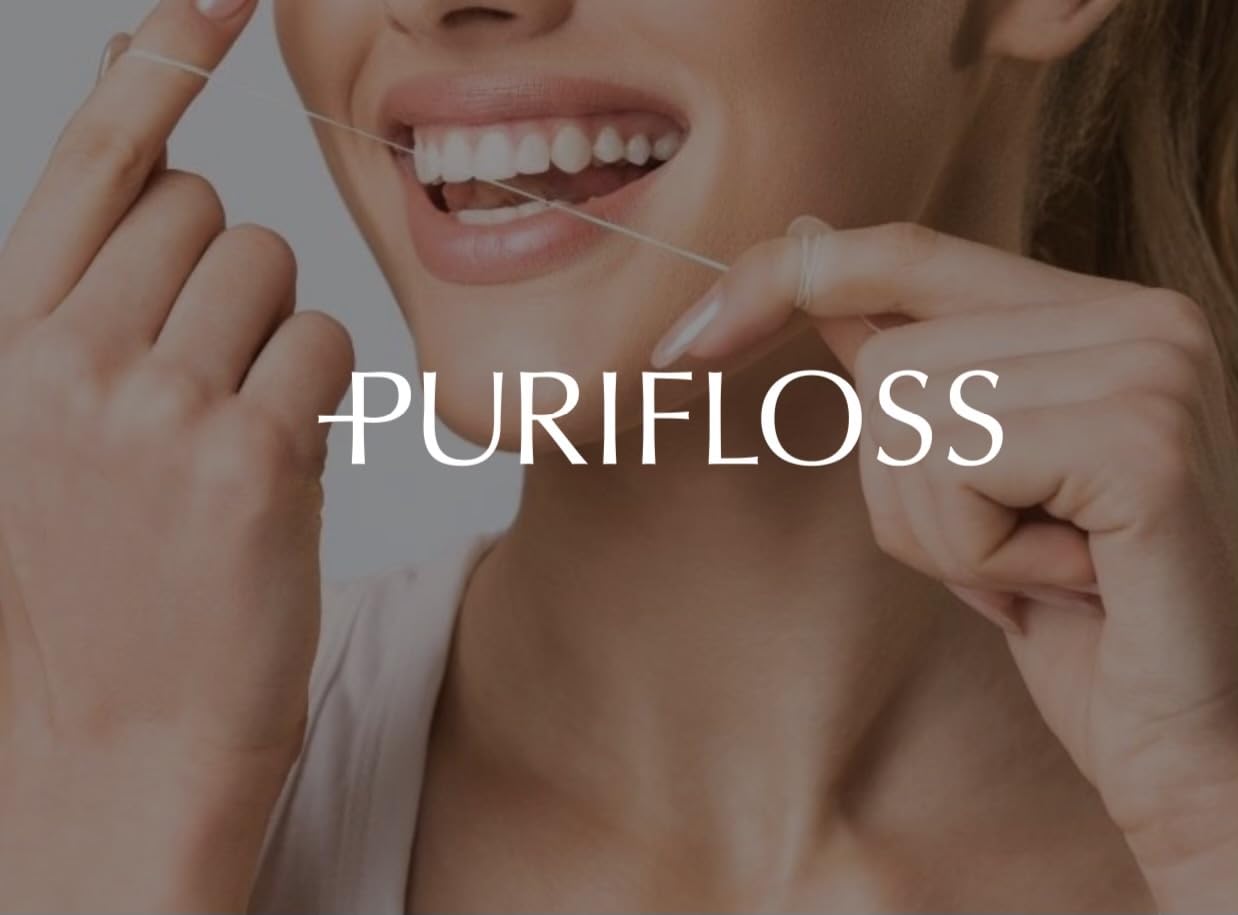 PURIFLOSS Premium Expanding Woven Dental Floss – PFAS & PTFE Free – Mint & Strawberry Sampler Kit