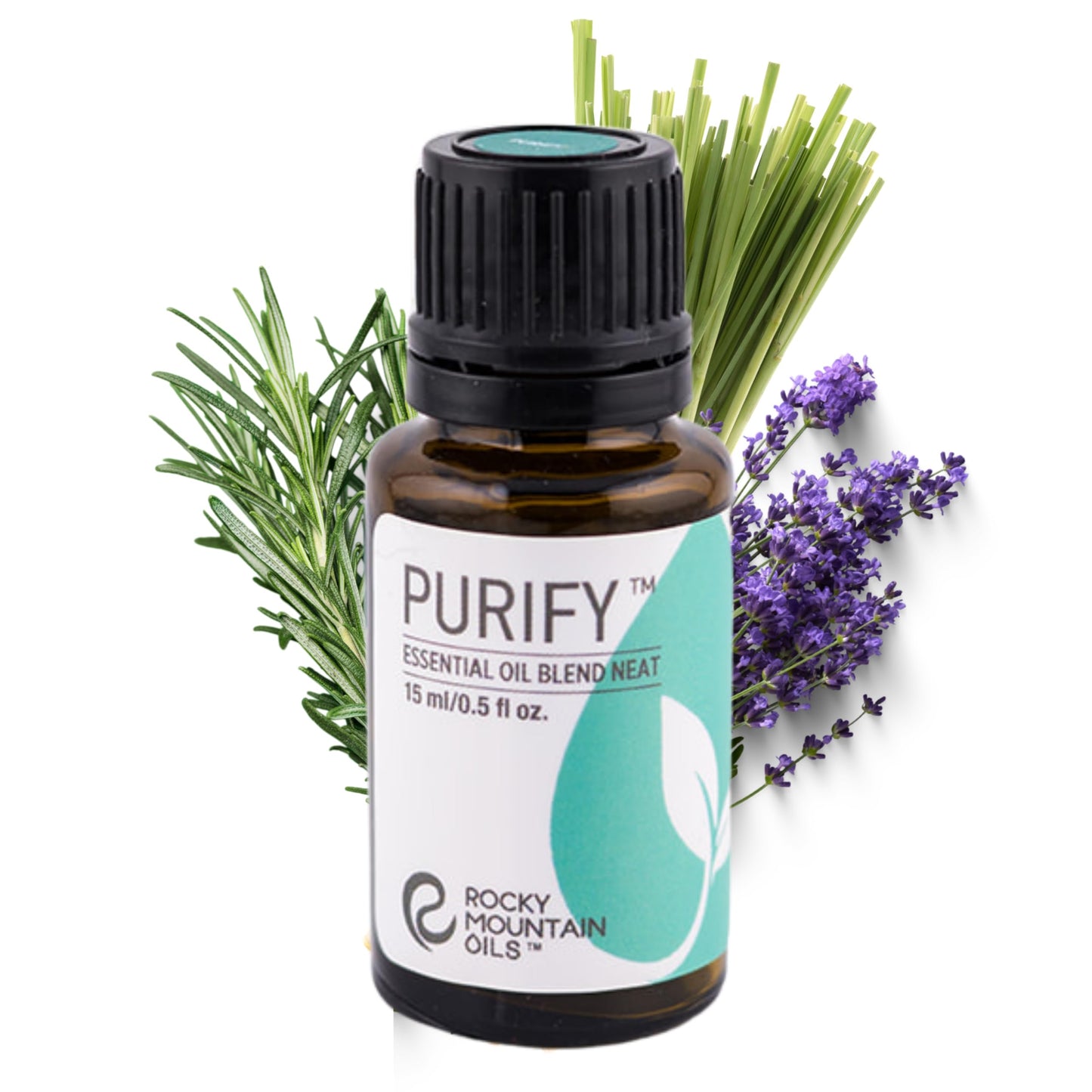 Rocky Mountain Oils Purify Essential Oil Blend 15ml - Organic Diffuser Oil (Frankincense & Sage)