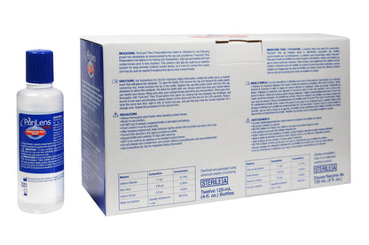 Purilens Plus Preservative-Free Saline — 120ml (4 oz) 12 Pack