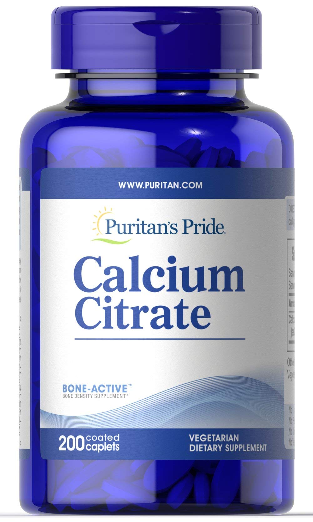 Puritan's Pride Calcium Citrate 200 mg, 200 Count — Calcium Supplement