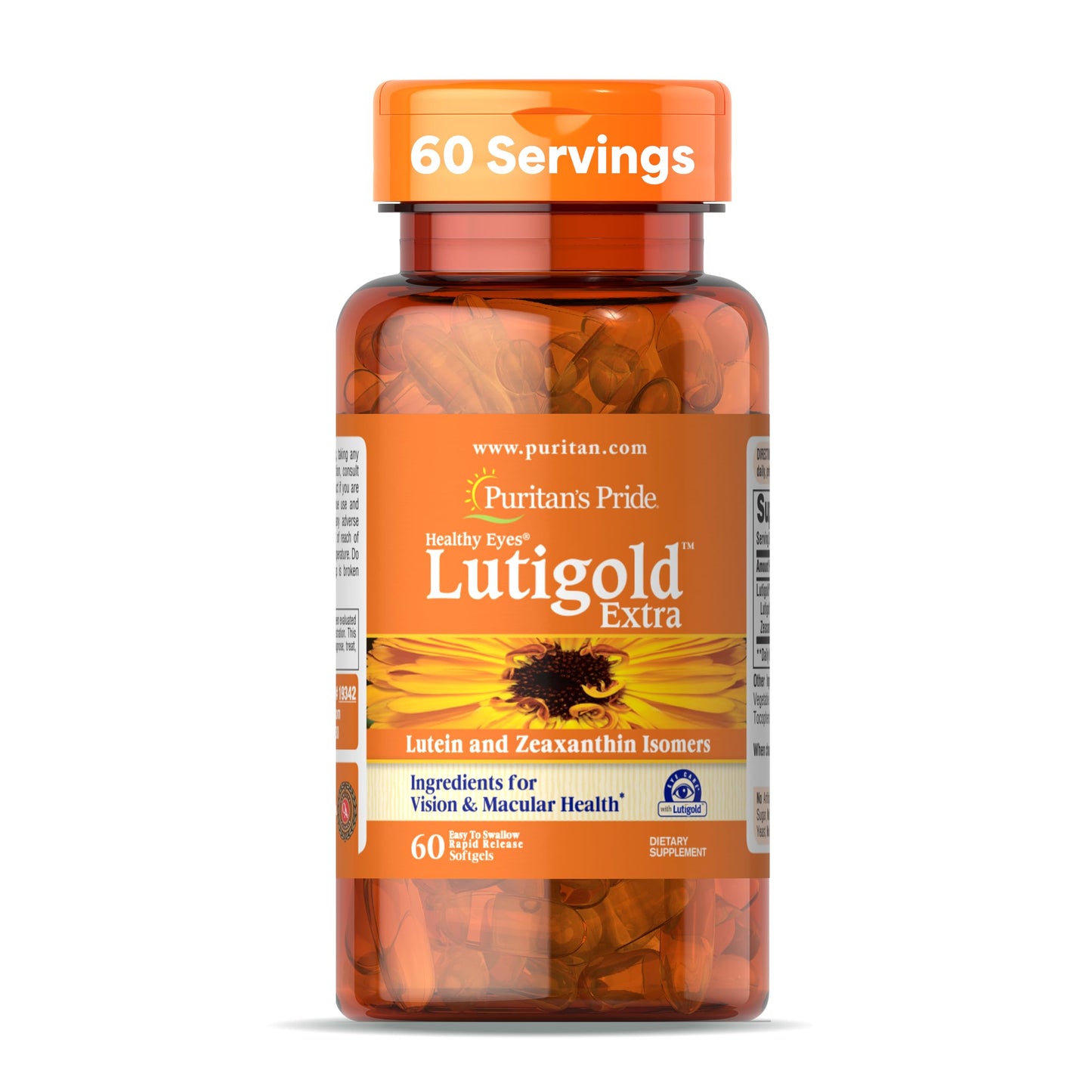 Puritan's Pride Healthy Eyes Lutigold – Extra Lutein with Meso-Zeaxanthin & Zeaxanthin