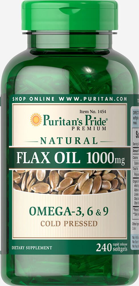 Puritan's Pride Flax Oil 1000 mg - 240 Softgels | Discontinued BritishVita | Premium UK Vitamins & Wellness Supplements