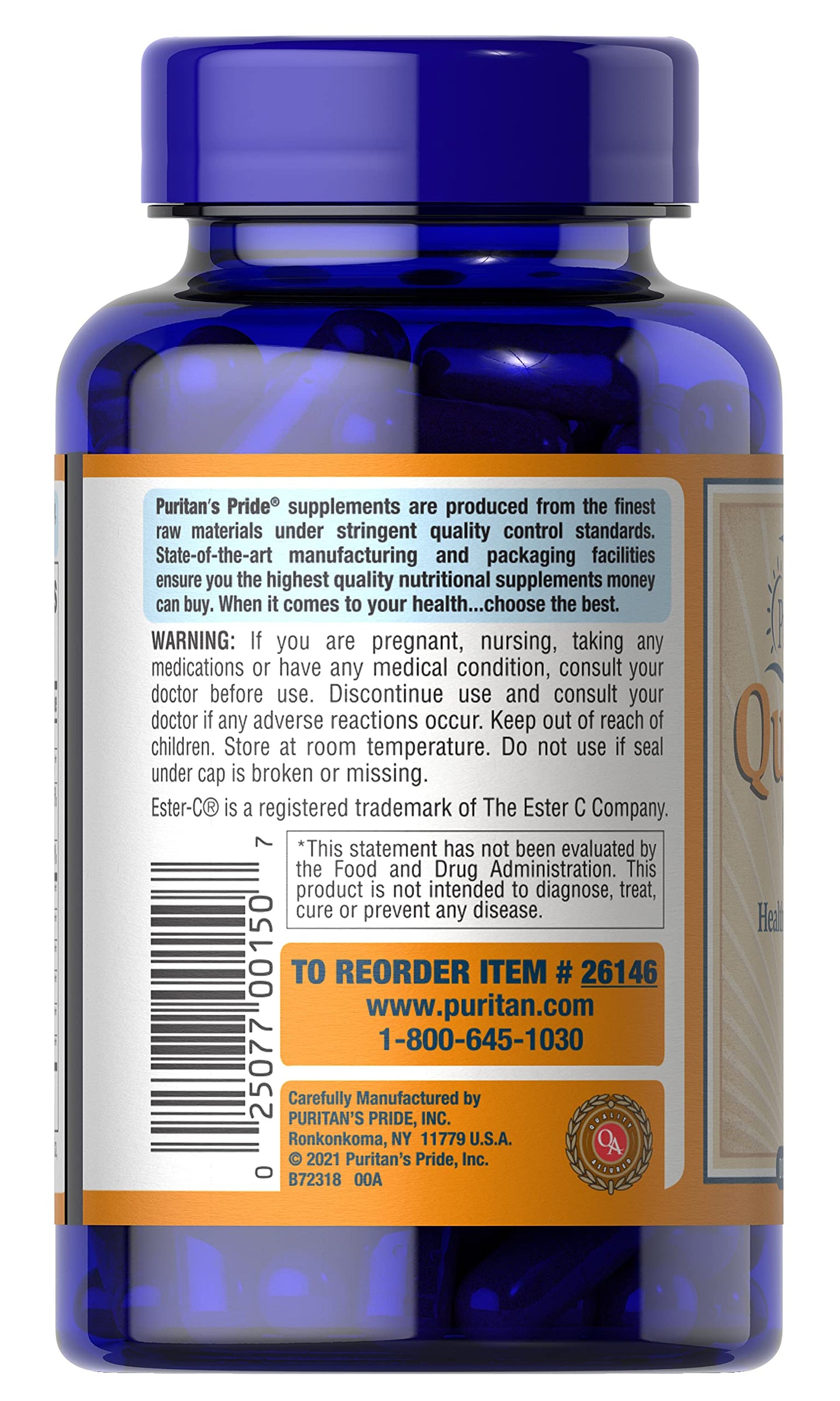 Puritan's Pride Quercetin Complex, 100 ct - Discontinued by Manufacturer