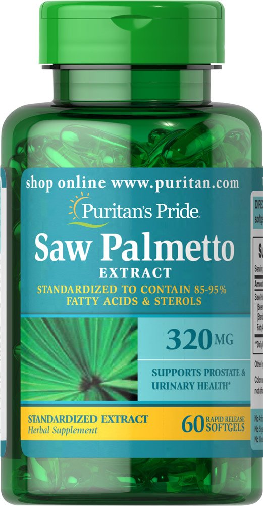 Puritan's Pride Saw Palmetto 320 mg – 60 Softgels | Prostate & Urinary Support BritishVita | Premium UK Vitamins & Wellness Supplements