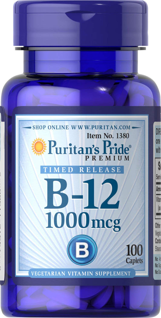 Puritan's Pride Timed Release Vitamin B-12 (250 Count) - Discontinued BritishVita | Premium UK Vitamins & Wellness Supplements
