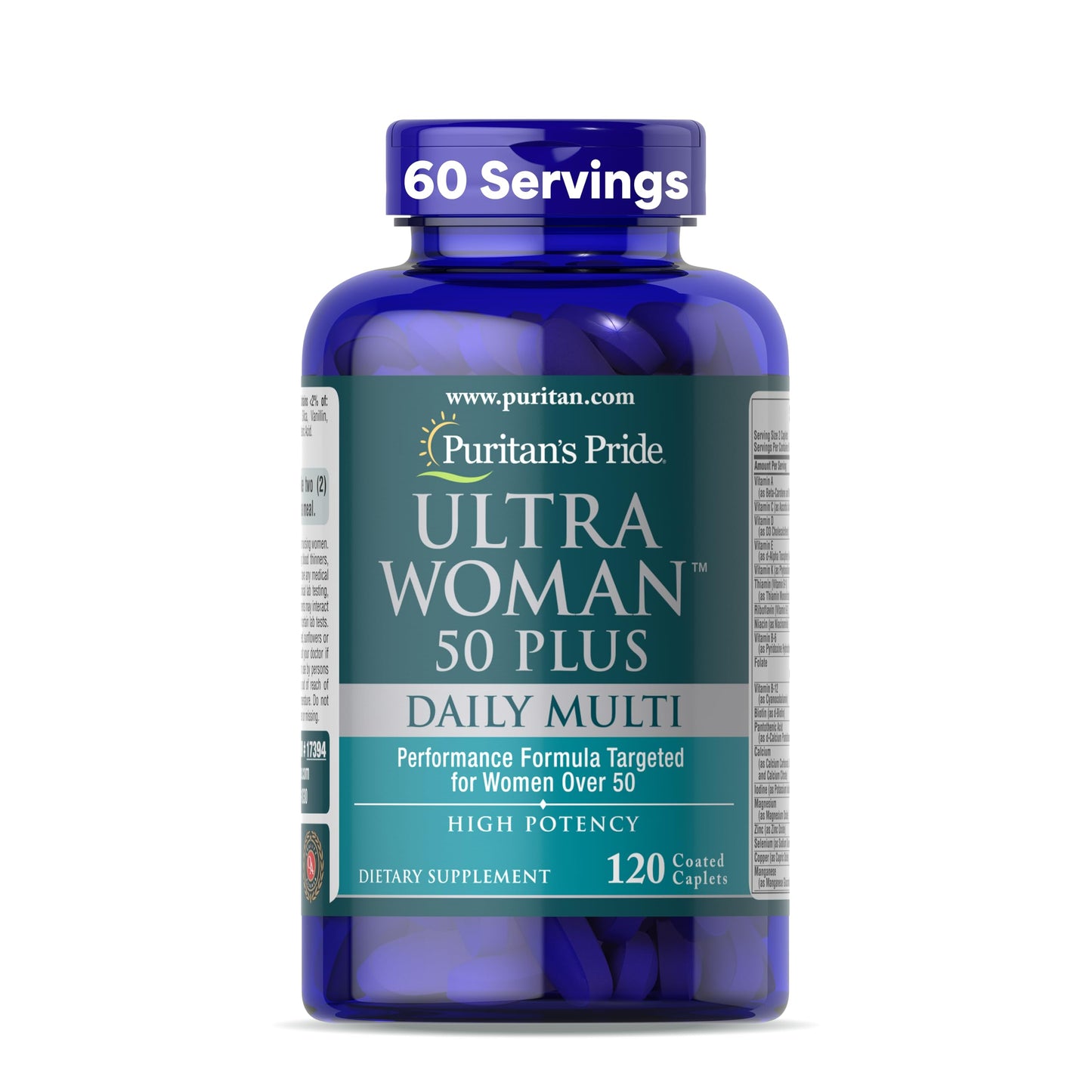 Puritan's Pride Ultra Woman 50+ Multivitamin – 120 Count, 2-Month Supply