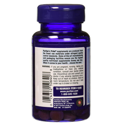Puritans Pride Vitamin B-2 100 mg Tablets – 100 Count (Discontinued)