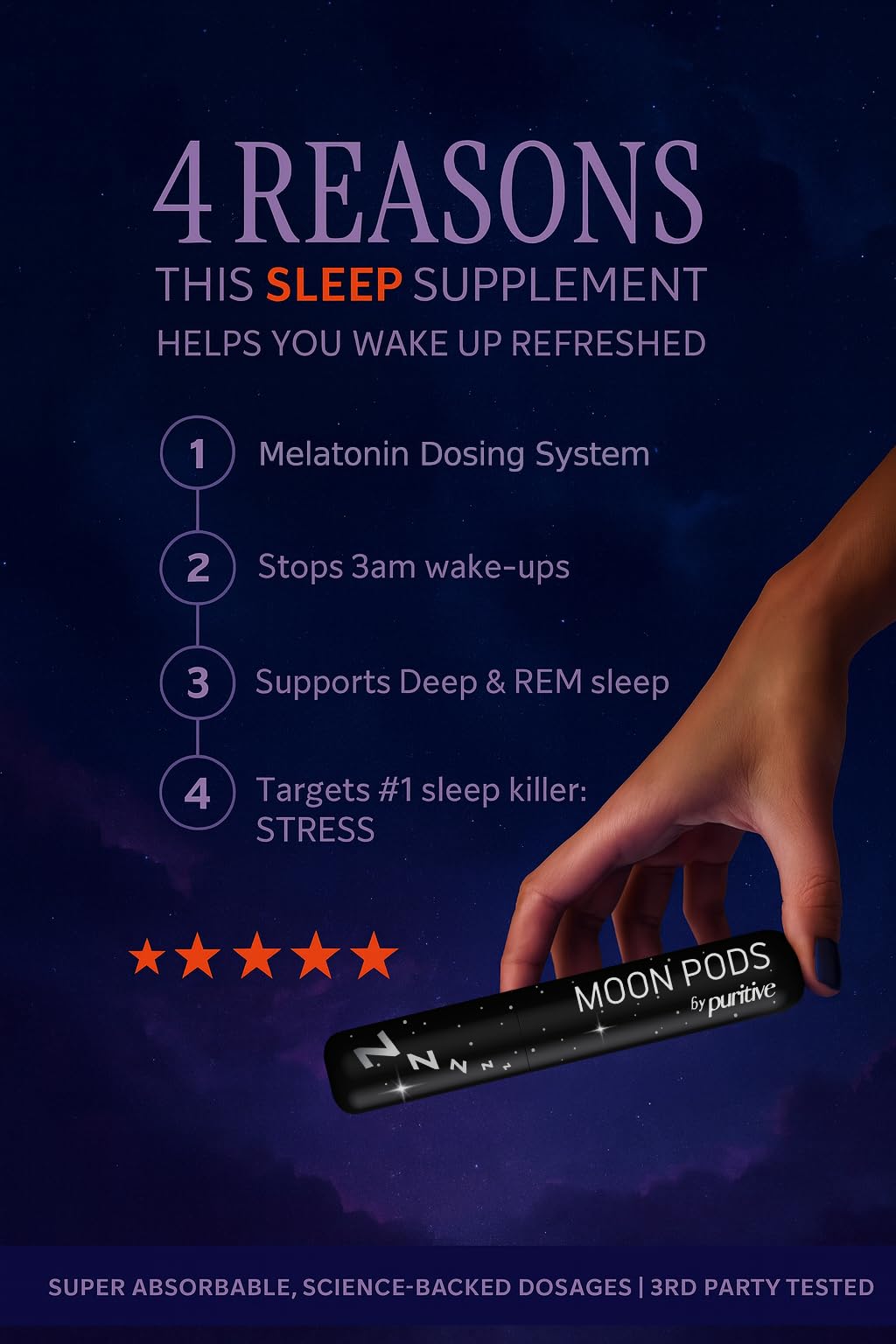 Puritive Melatonin Diffuser for Sleep Support – Natural Sleep Aid & Stress Relief