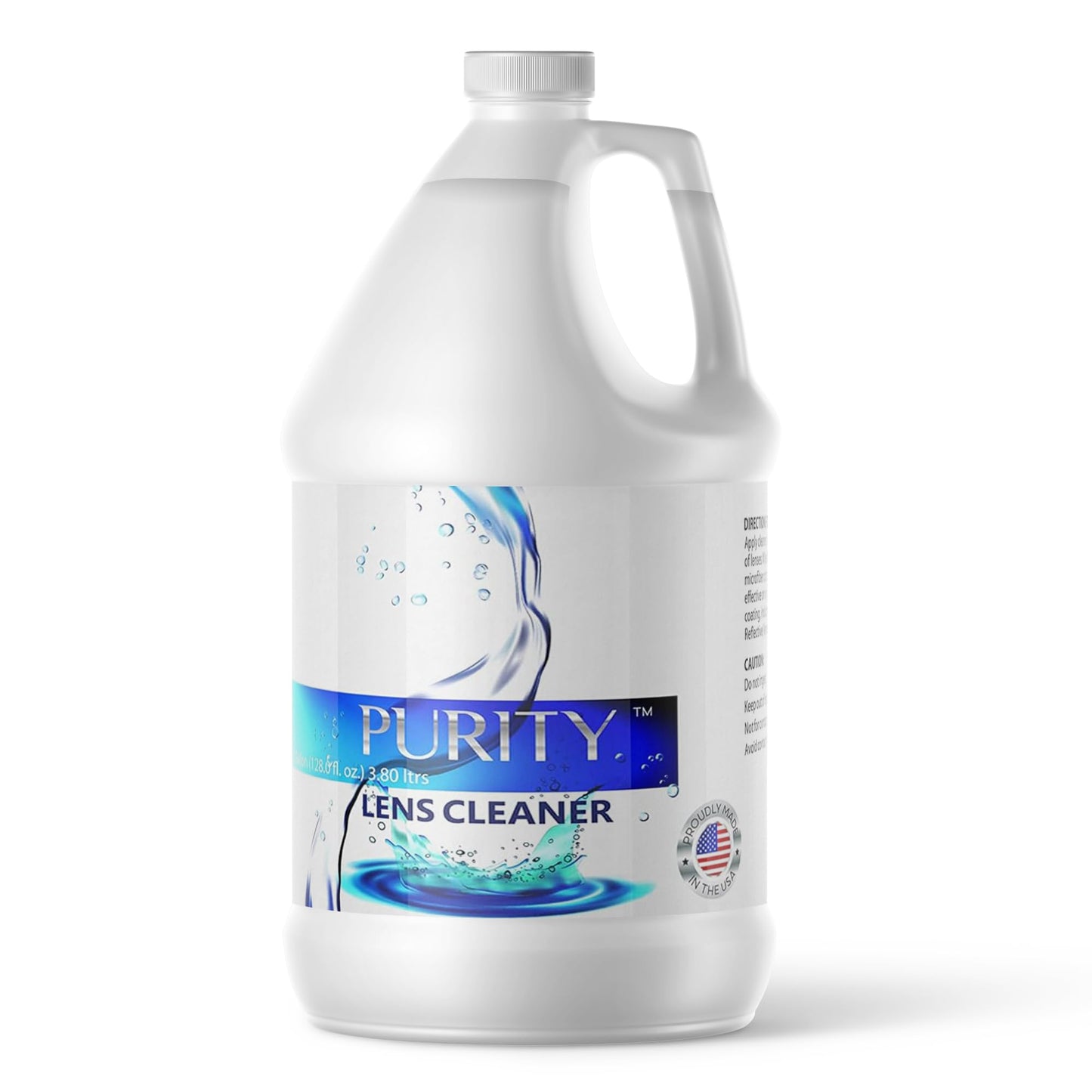 Purity Eye Glasses Lens Cleaner - 1gal Refill | Safe for All Lenses, AR Coated Included | Made in USA