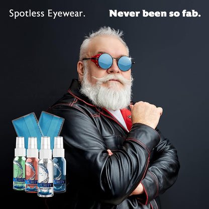 Purity Eyeglass Cleaner Family Pack – Multi-Size Lens Care Kit (1oz, 2oz, 4oz, 8oz)