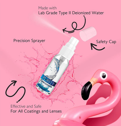 Purity Eyeglass Cleaner Family Pack – Multi-Size Lens Care Kit (1oz, 2oz, 4oz, 8oz)