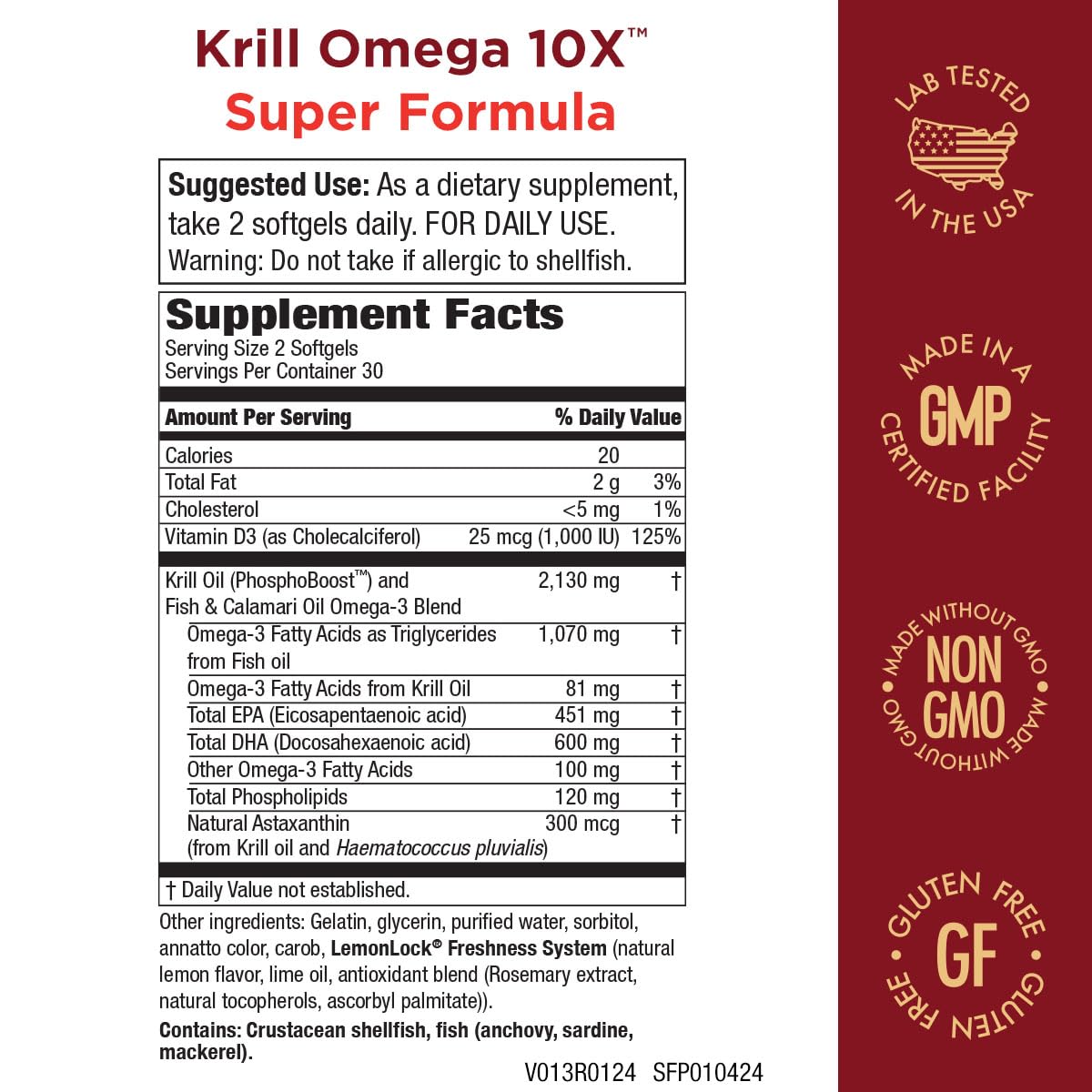Purity Krill Omega-3 10x EPA & DHA | Premium Krill Oil + Astaxanthin