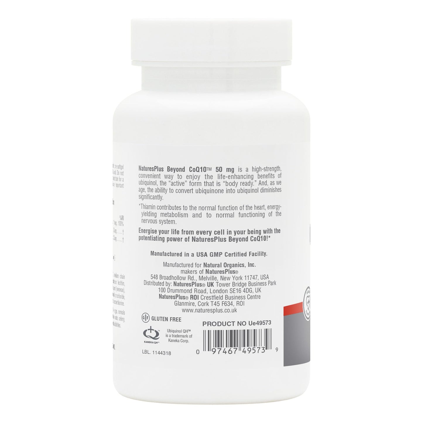 NaturesPlus Beyond CoQ10 50 mg – 60 Softgels | High-Strength Ubiquinol for Energy & Overall Wellness