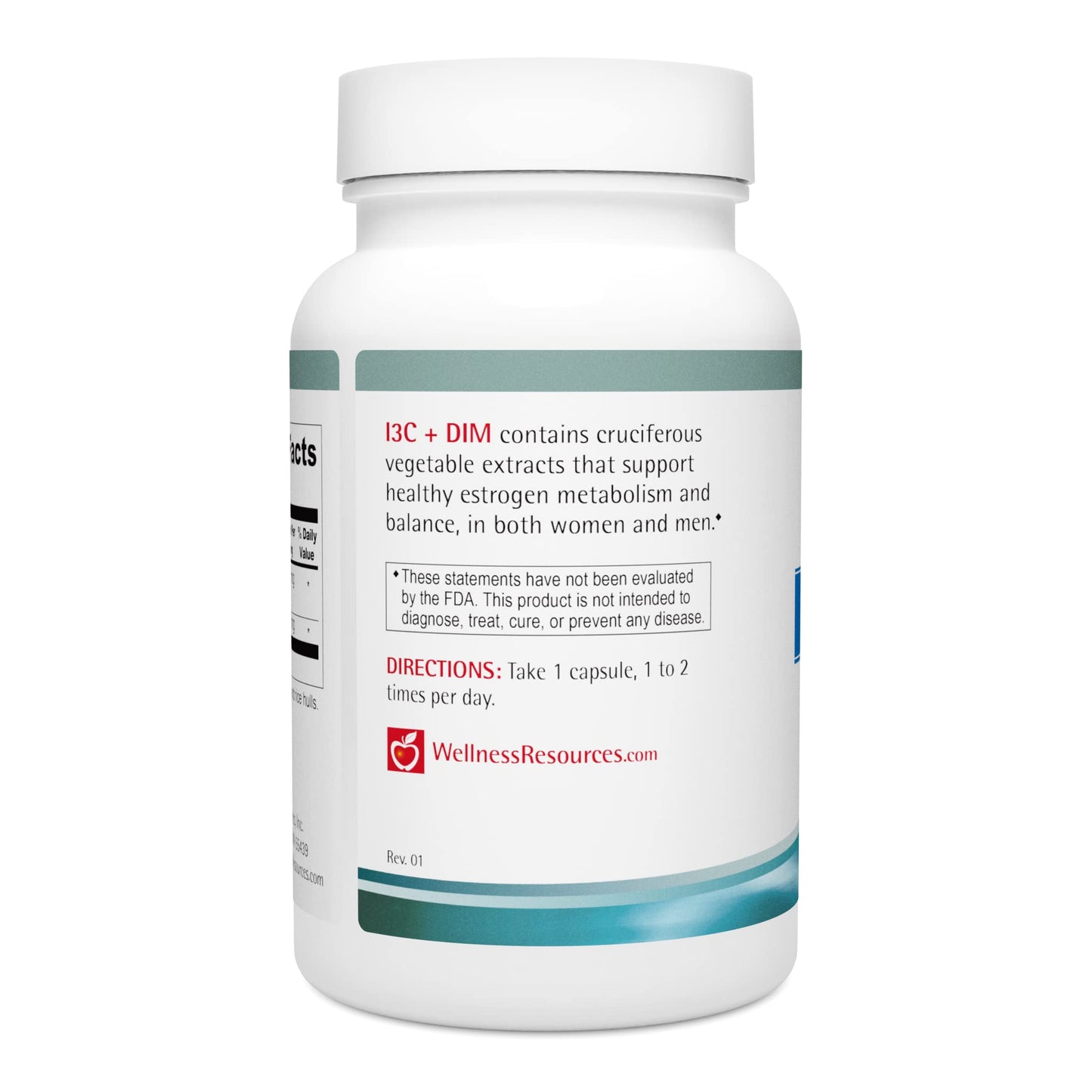 Wellness Resources I3C + DIM for Healthy Estrogen Metabolism & Detoxification | 60 Capsules