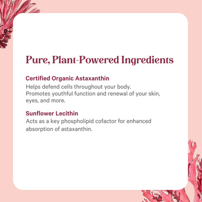 PURE SYNERGY SuperPure Astaxanthin Extract – Organic Algae Astaxanthin