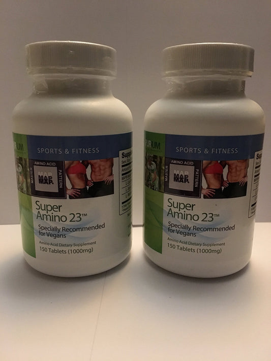 Purium Super Amino 23 (2 Pack) – 150 Vegan Tablets | BCAA & Essential Amino Acids BritishVita | Premium UK Vitamins & Wellness Supplements