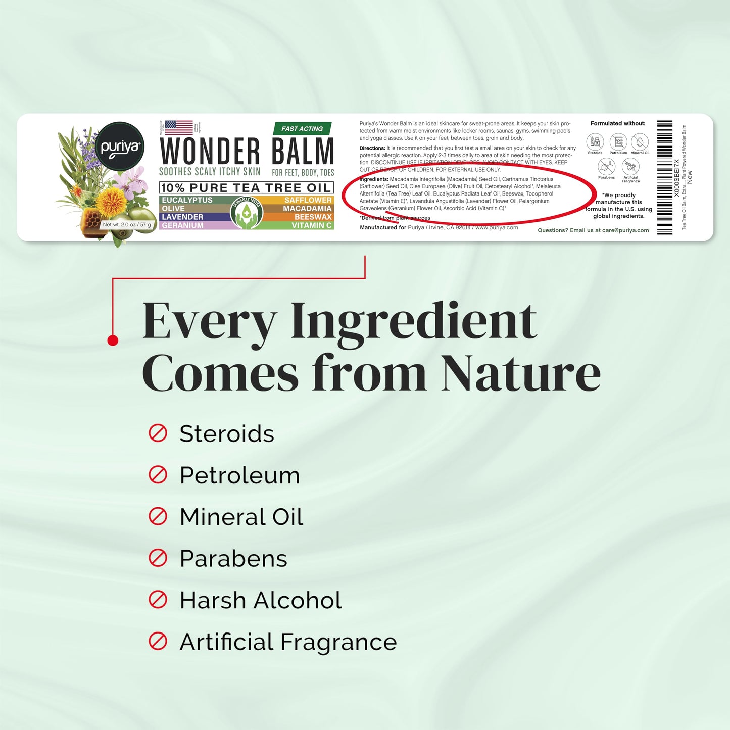 Puriya Tea Tree Oil Balm Extra Strength – Fast-Acting Plant-Powered Skin Relief