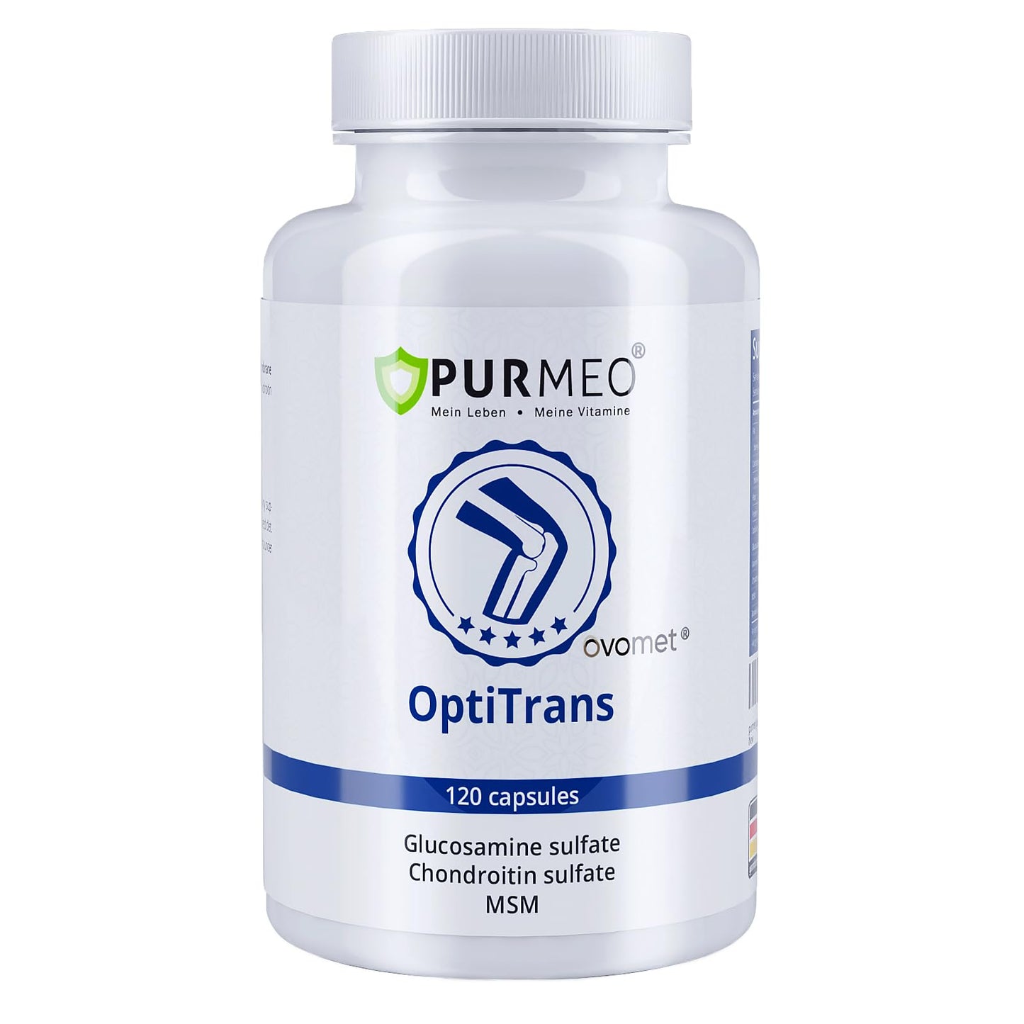 Purmeo OVOMET Eggshell Membrane Joint Supplement – Low-Purine Glucosamine, Chondroitin, MSM, Boswellia | Made in Germany | 60 Days Supply