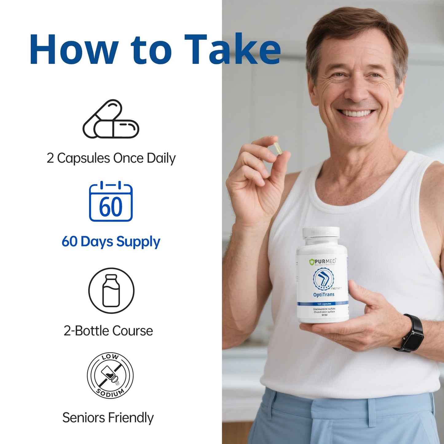 Purmeo OVOMET Eggshell Membrane Joint Supplement – Low-Purine Glucosamine, Chondroitin, MSM, Boswellia | Made in Germany | 60 Days Supply