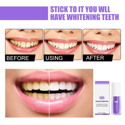 Purple Toothpaste for Teeth Whitening 2pcs | 3D Whitening Kit