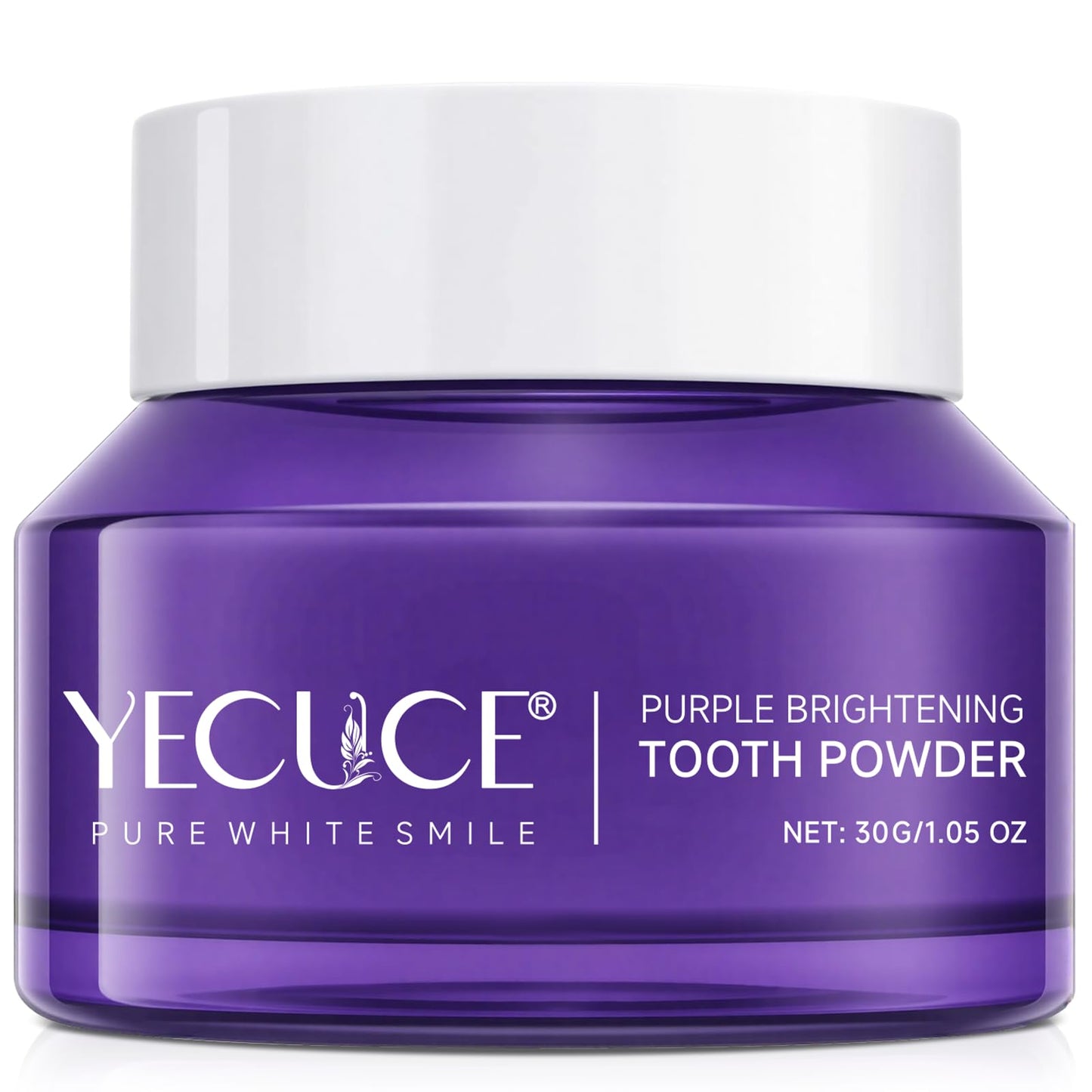 Purple Teeth Whitening Powder 30g - Removes Stains & Mint Fresh Breath