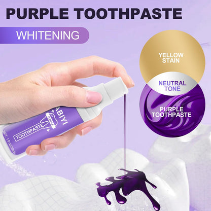 Purple Toothpaste for Teeth Whitening – Gentle Enamel-Safe Formula, Stain Removal & Gum Care
