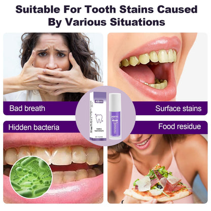 Purple Toothpaste for Teeth Whitening – Gentle Enamel-Safe Formula, Stain Removal & Gum Care