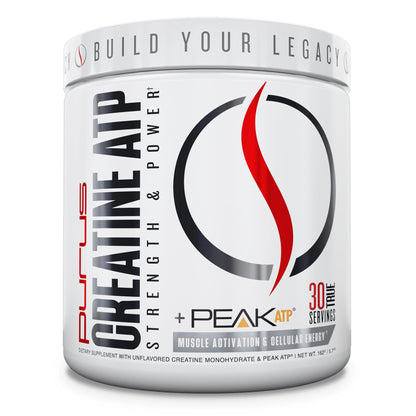 Purus Labs Creatine ATP, Peak ATP + Creatine Monohydrate, Unflavored - 30 Servings - Muscle Activation & Cellular Energy