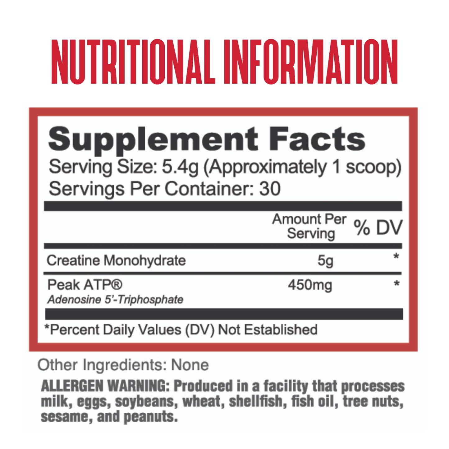 Purus Labs Creatine ATP, Peak ATP + Creatine Monohydrate, Unflavored - 30 Servings - Muscle Activation & Cellular Energy