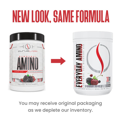 Purus Labs Everyday Amino BCAA Powder – Muscle Hydration & Recovery | Sugar Free & Gluten Free | 30 Servings (BlackBerry Cherry)