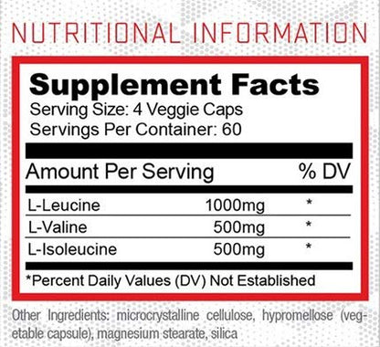 BCAA Capsules – Purus Labs Foundation Series 2:1:1 | 240 Capsules