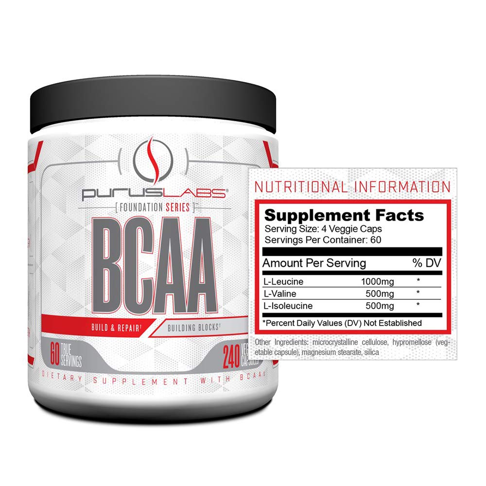 BCAA Capsules – Purus Labs Foundation Series 2:1:1 | 240 Capsules