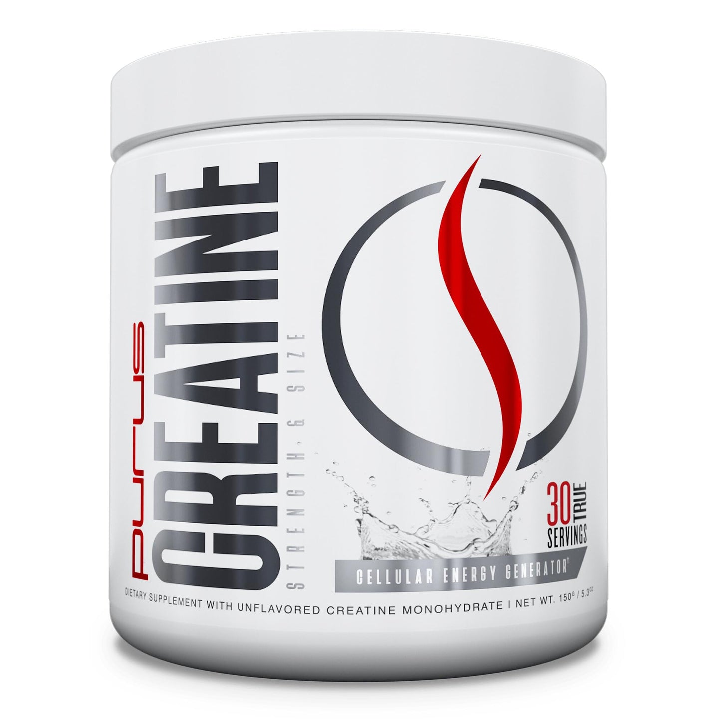 Purus Labs Foundation Series Creatine Powder | 100% Ultra Pure Micronized Creatine Monohydrate | Strength, Mass, Power, Recovery | 30 Servings (Unflavored)