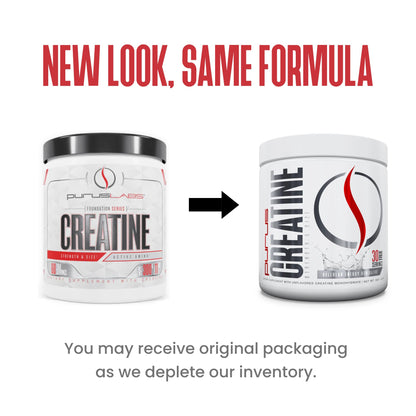 Purus Labs Foundation Series Creatine Powder | 100% Ultra Pure Micronized Creatine Monohydrate | Strength, Mass, Power, Recovery | 30 Servings (Unflavored)