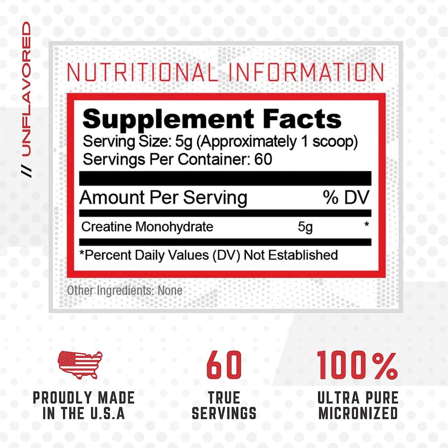 Purus Labs Foundation Series Creatine Powder | 100% Pure Micronized Creatine Monohydrate | 60 Servings (Unflavored)