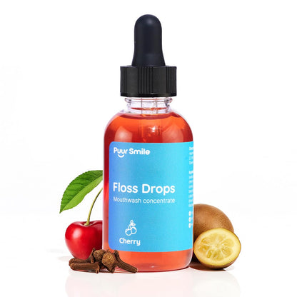 Puur Smile Cherry Floss Drop Serum – Concentrated Mouthwash for Water Flosser