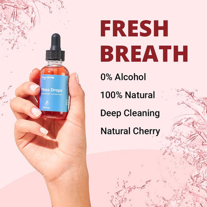 Puur Smile Cherry Floss Drop Serum – Concentrated Mouthwash for Water Flosser