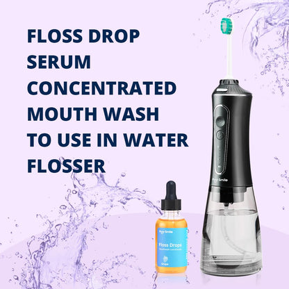 Puur Smile Floss Drop Serum – Grape Flavor Mouthwash for Water Flosser | 2oz