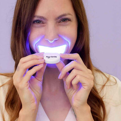 Puur Smile Teeth Whitening Kit - LED Light, Gel, Remineralization for Sensitive Teeth