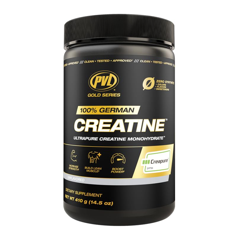 PVL Creapure Creatine – 100% Pure German Creatine Monohydrate Powder | 410 g / 82 Servings