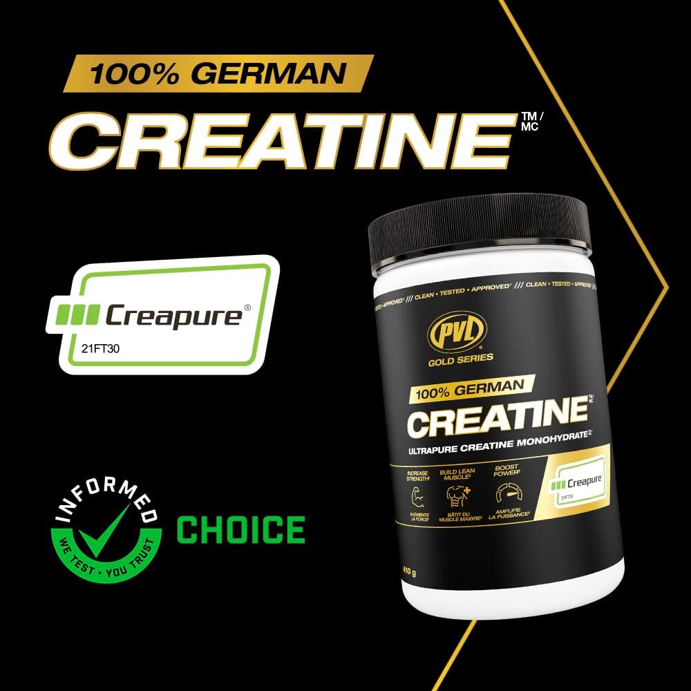 PVL Creapure Creatine – 100% Pure German Creatine Monohydrate Powder | 410 g / 82 Servings
