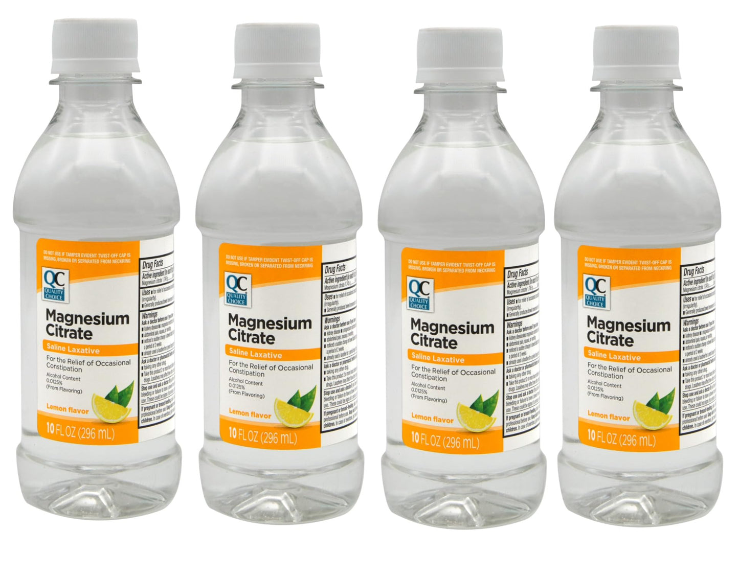 QC Quality Choice Magnesium Citrate Oral Solution – Saline Laxative for Occasional Constipation, Lemon Flavor, 10 Fl Oz