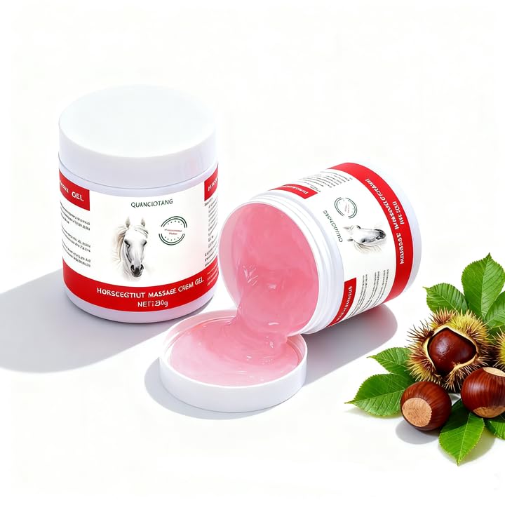 Qiancaotang Horse Soothing Pain Relief Massage Gel - Extra Strength 8.8 Oz with Horse Chestnut | Joint & Muscle Support