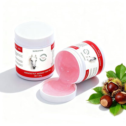 Qiancaotang Horse Soothing Pain Relief Massage Gel - Extra Strength 8.8 Oz with Horse Chestnut | Joint & Muscle Support