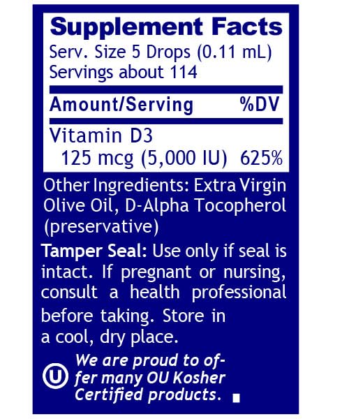 QNL D3 Gold Vitamin D Liquid Drops – Bone Strength, Immune & Cardiovascular Support | 0.43 fl oz