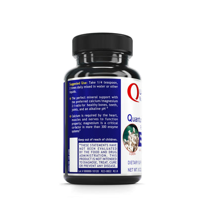 QNL Quantum Calci-Mag Powder - Calcium & Magnesium Supplement for Joints, Teeth & Bones | Coral Calcium from Sango Marine Coral - 8 oz