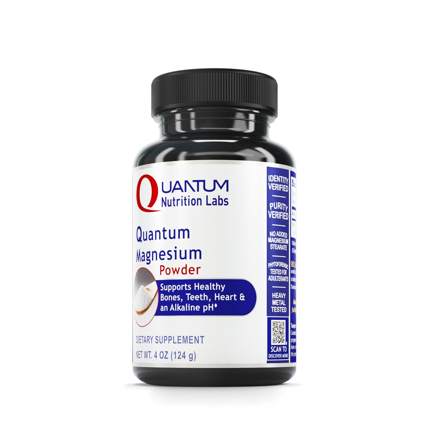QNL Quantum Magnesium Powder – Watermelon Flavor (4 oz) – Vegan Magnesium Lactate for Bone, Teeth & Heart Health | Immune Support