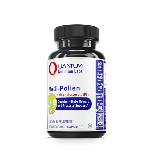QNL Quantum Medi-Pollen - Men’s Prostate & Urinary Health Supplement | Vegan, 45 Capsules BritishVita | Premium UK Vitamins & Wellness Supplements